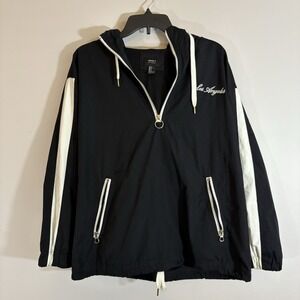 Small Forever 21 "Los Angeles" Women's Black Pull Over Hooded Jacket